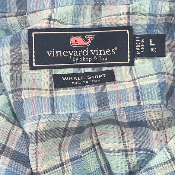 Mens Vineyard Vines Plaid Button Up-Large - Picture 2 of 5